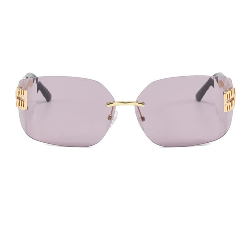 Spykay™ SG60676 Y2K Rectangle Frame Rimless Sunglasses
