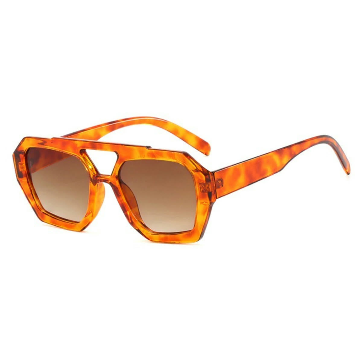 Spykay™ SG1024 Unique Double Bar Irregular Personality Retro Sunglasses