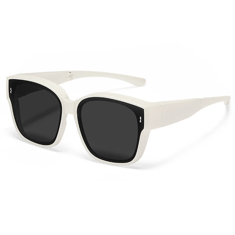 Spykay™ SG60956 Fit Over Glasses Square Frame Foldable Sunglasses for Women Men