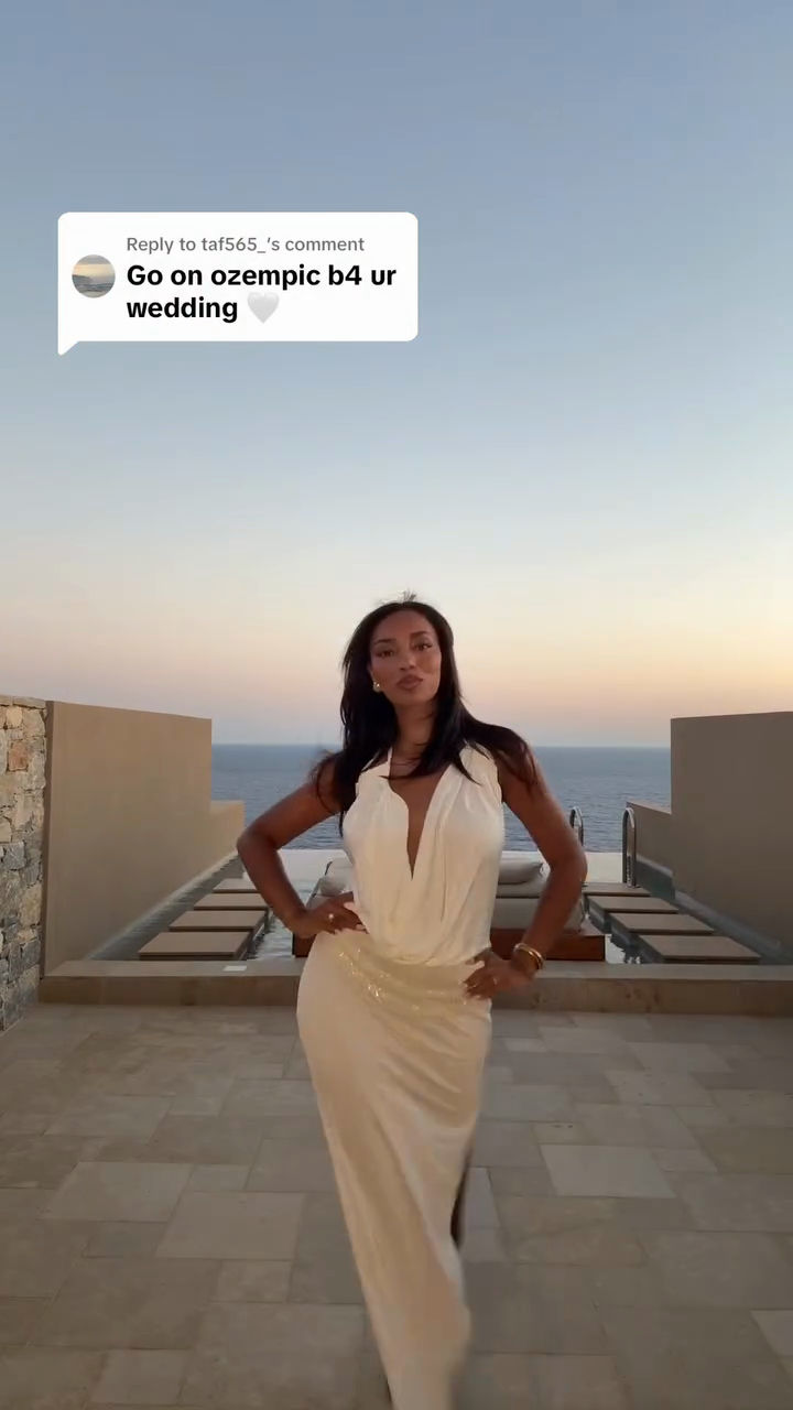 White Cowl - Neck Halter Maxi Dress