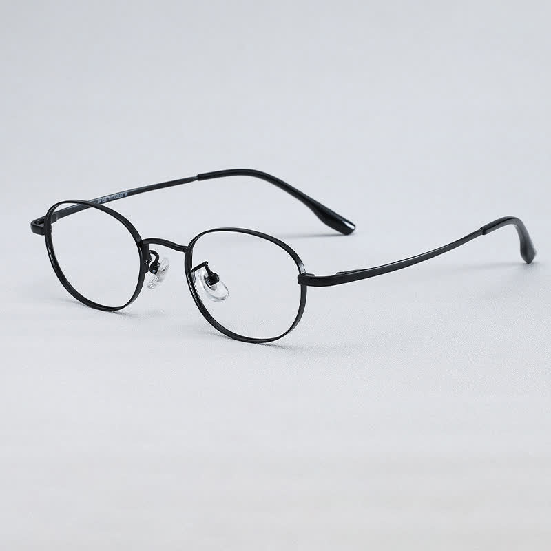 Spykay™ EG26730 Small Round Titanium Frame Anti-blue Light Glasses