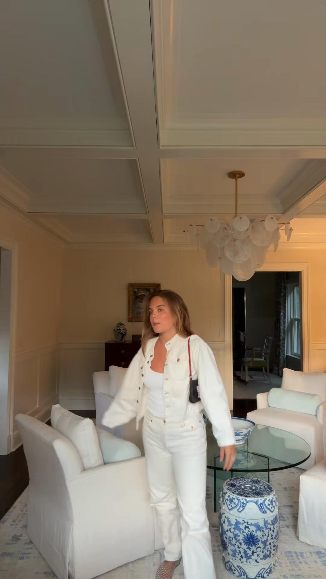 White Denim Jacket and Jeans Set