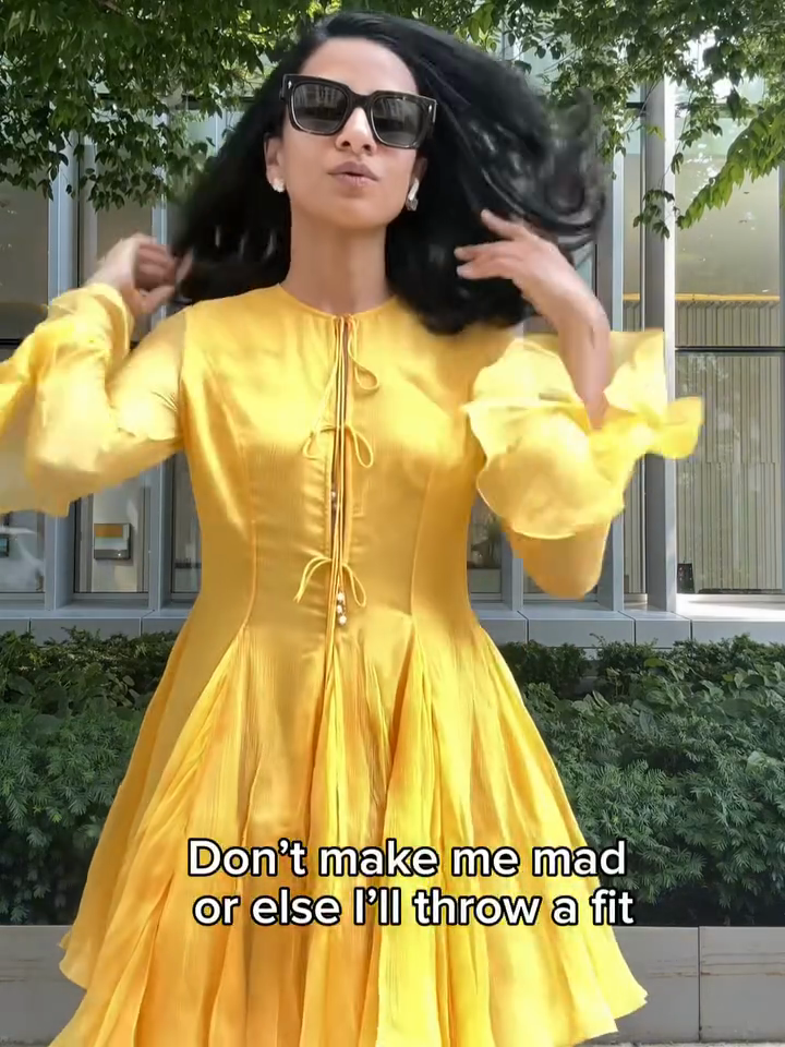 Yellow Sheer - Sleeve Mini Dress