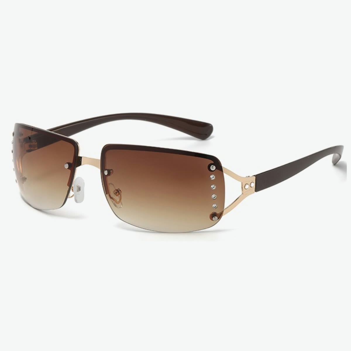 Spykay™ SG1009 Y2K Rectangle Frame Crystal Fashion Sunglasses