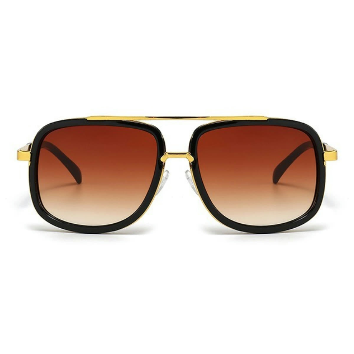 Spykay™ SG1013 Aviator Double Bridges Frame Brown Ombre Tinted Sunglasses