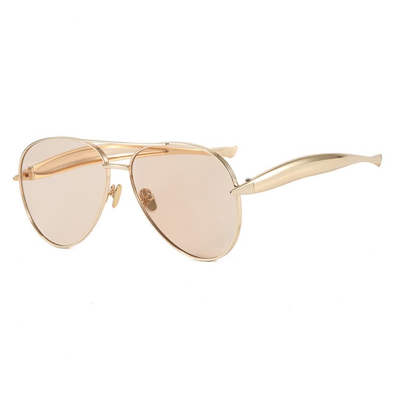 Spykay™ SG60665 Vintage Double Bridges Aviator Frame Sunglasses