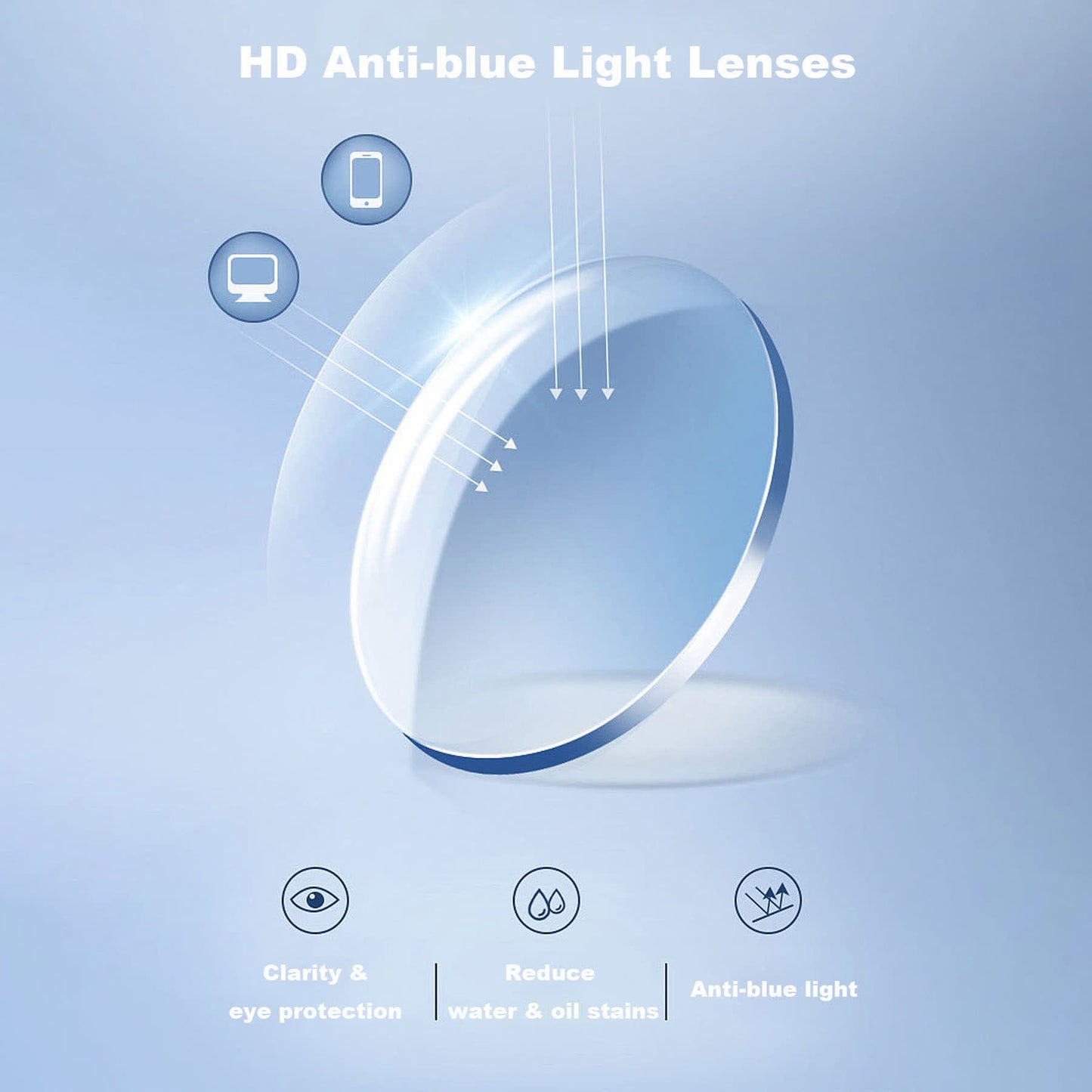 Spykay™ EG26660 Anti-blue Light Round Frame Hipster Eyeglasses