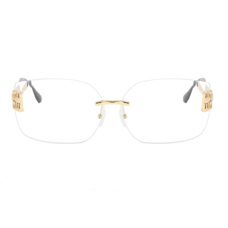 Spykay™ EG60676 Y2K Rectangle Frame Rimless Eyeglasses