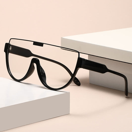Spykay™ EG26664 Oversized Frame Semi-Rimless Aviator Eyeglasses