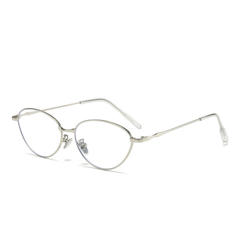 Spykay™ EG60681 Oval Frame Anti-blue Light Metal Eyeglasses