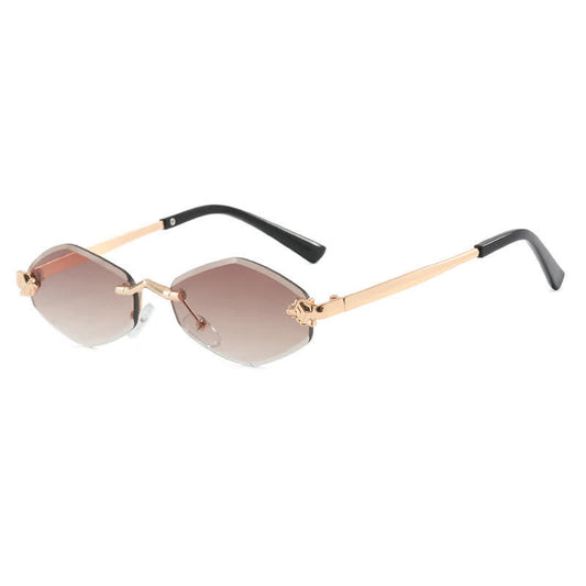Spykay™ SG60684 Rhombus Frame Rimless Sunglasses