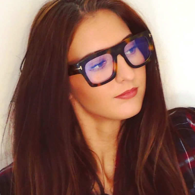 Spykay™ EG26668 Anti-blue Light 'T' Design Square Frames Oversized Eyeglasses