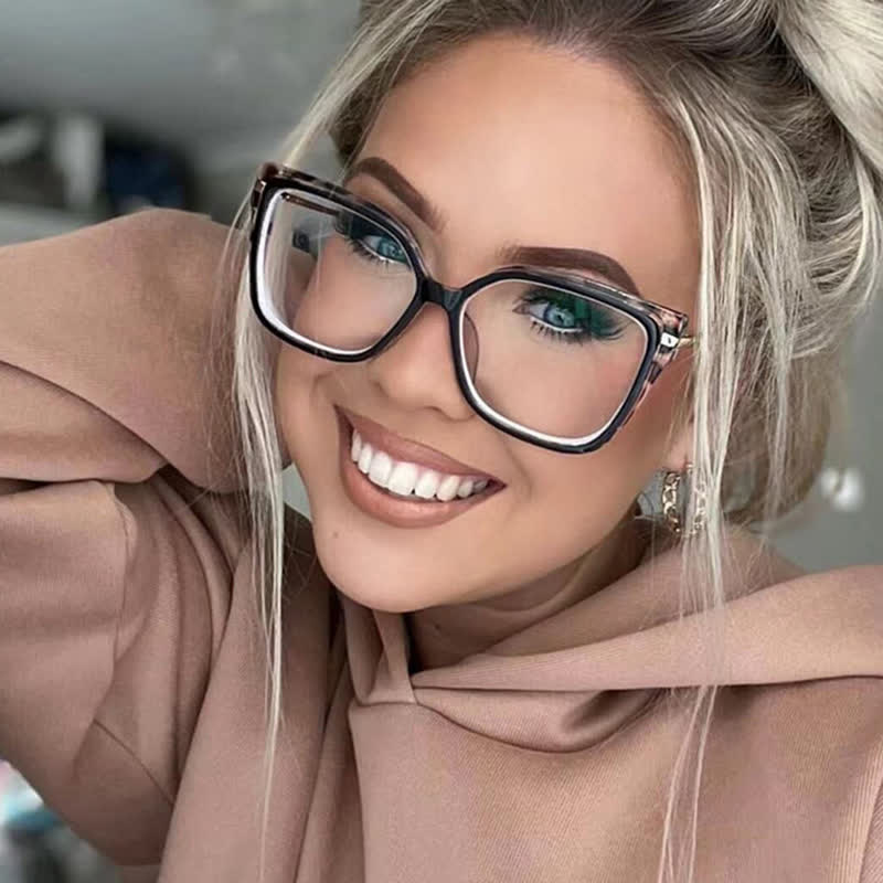 Spykay™ EG60695 Anti-blue Light Square Frames Oversized Eyeglasses