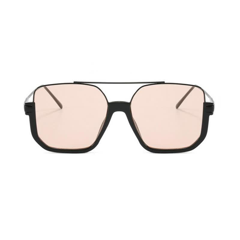 Spykay™ SG60691 Unisex Double Bridges Square Frame Semi-Rimless Sunglasses
