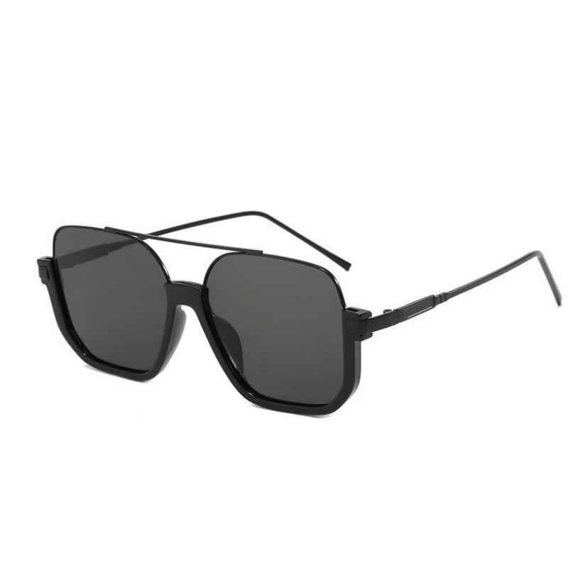 Spykay™ SG60691 Unisex Double Bridges Square Frame Semi-Rimless Sunglasses