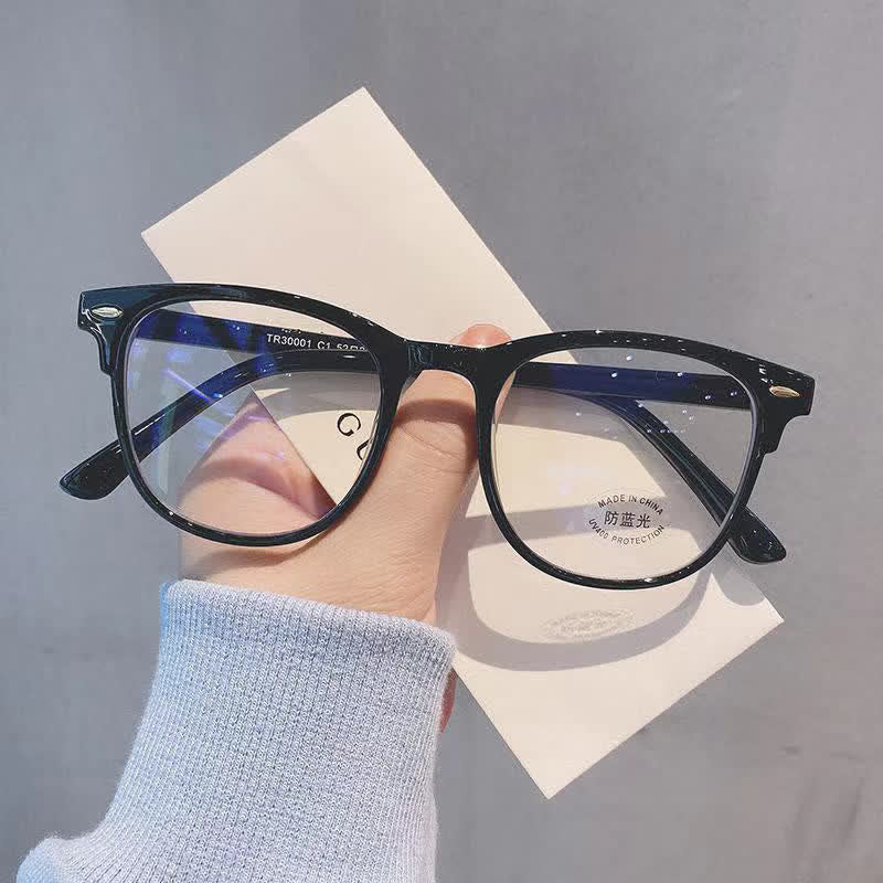 Spykay™ EG26666 Unisex Anti-blue Light Transparent Square Frames Simple Eyeglasses