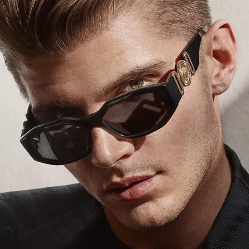 Spykay™ SG60708 Geometric Frames Thickened Temples Sunglasses