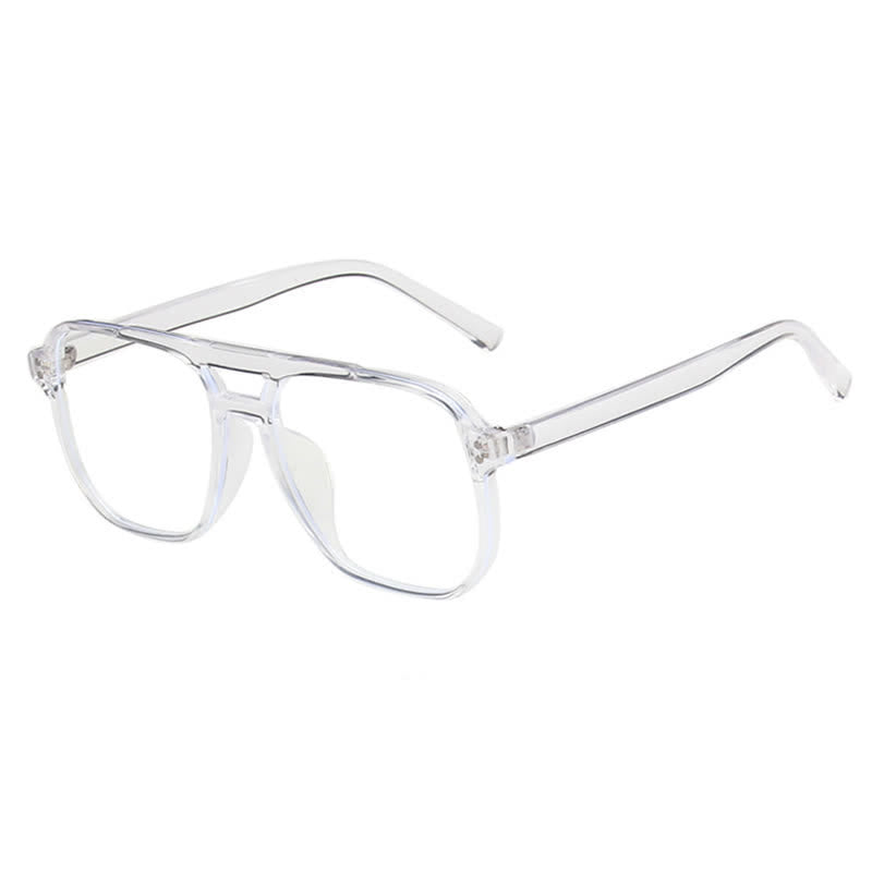 Spykay™ EG26676 Double Bridges Square Frames Anti-blue Light Eyeglasses