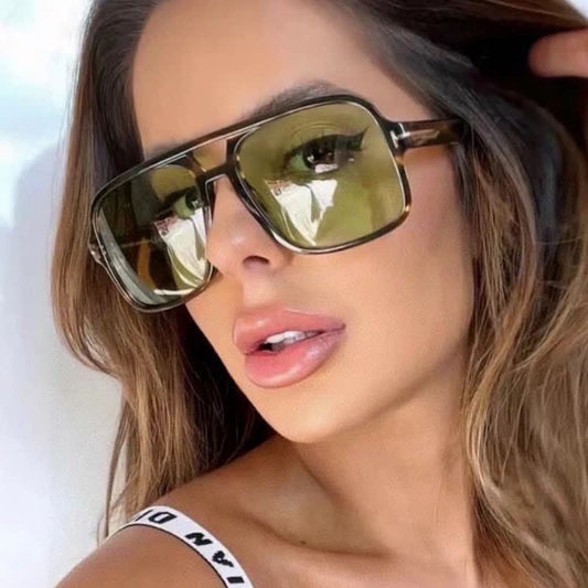 Spykay™ SG60710 Double Bridges Retro-Vintage Aviator Sunglasses
