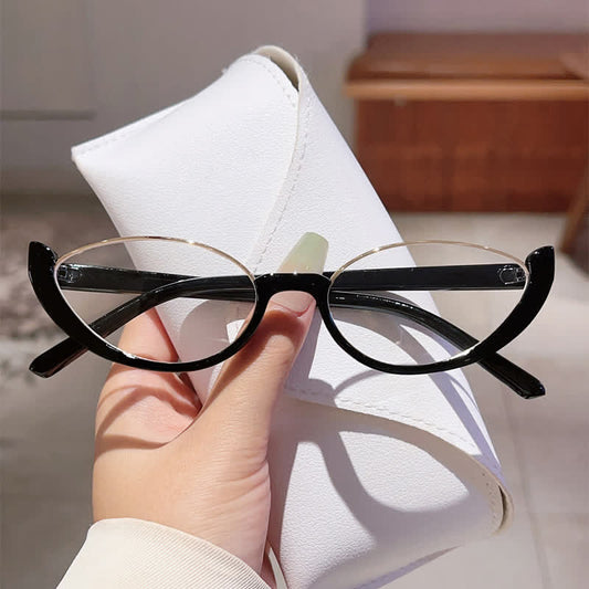 Spykay™ EG26680 Unisex Hipster Semi-Rimless Cat-Eye Eyeglasses