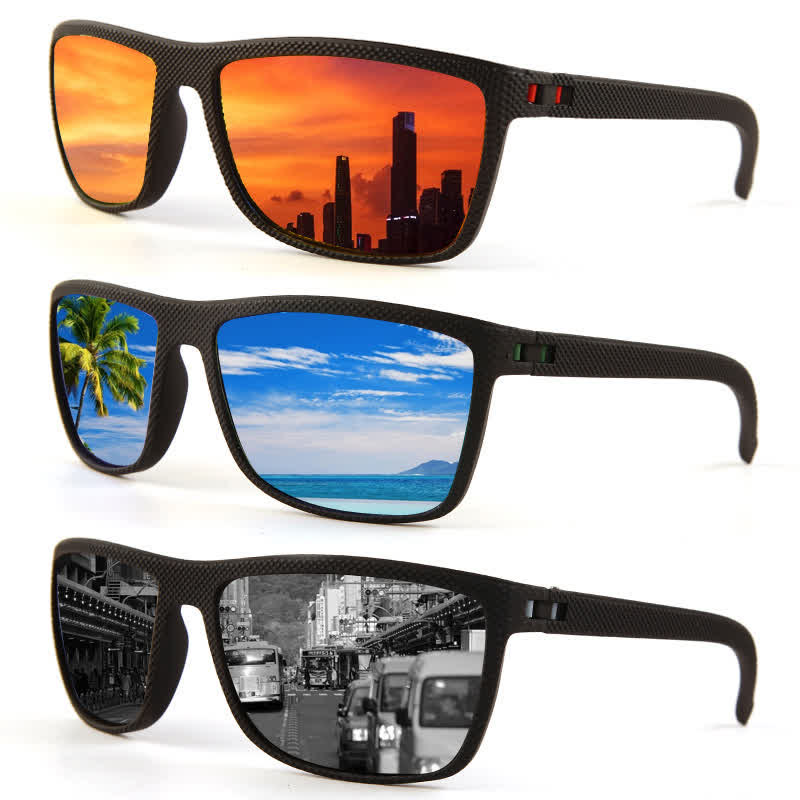 Spykay™ SG60720 Unisex Square Frames Outdoor Cycling Sports Polarized Sunglasses
