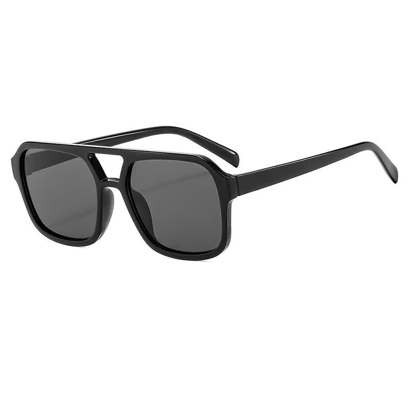 Spykay™ SG60718 Double Bridges Square Frames Retro-Vintage Sunglasses