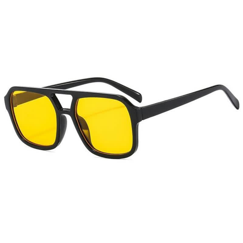 Spykay™ SG60718 Double Bridges Square Frames Retro-Vintage Sunglasses