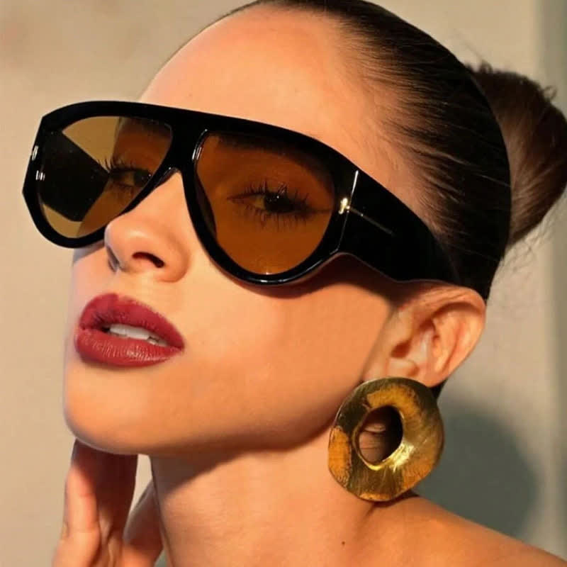 Spykay™ SG60664 'T' Design Toad Frame Aviator Sunglasses