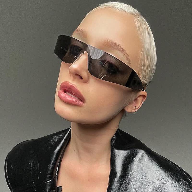 Spykay™ SG1026 Frameless Sunglasses Futuristic Women's Punk Sports Sunglasses Rimless Fashion Sunglasses