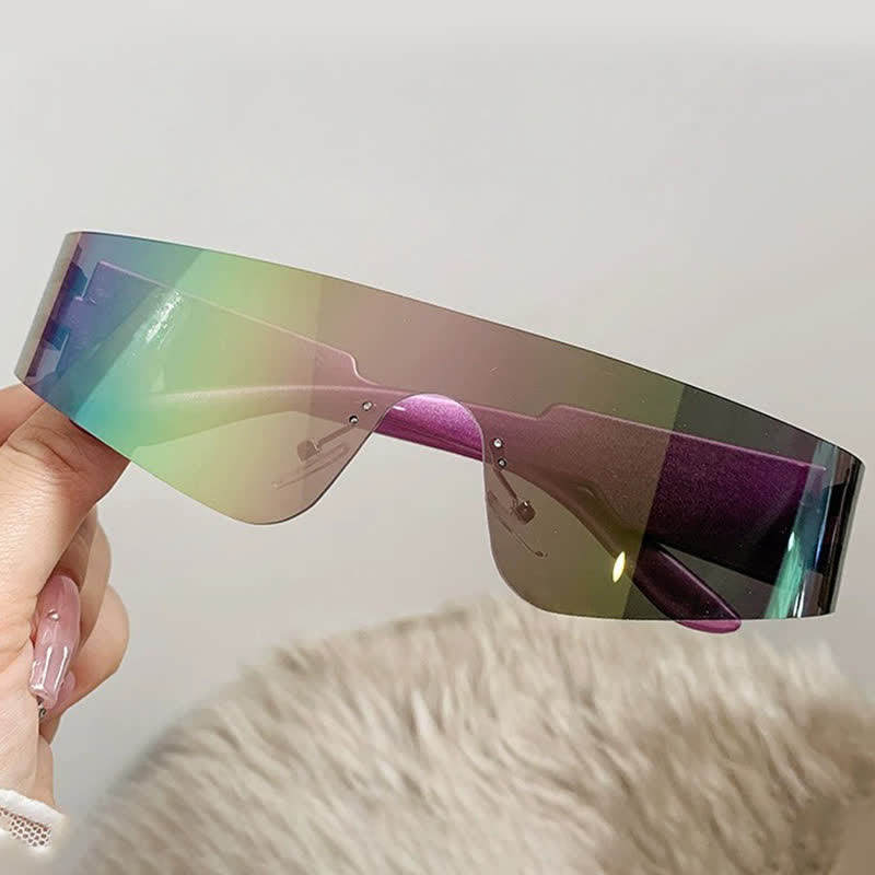 Spykay™ SG1026 Frameless Sunglasses Futuristic Women's Punk Sports Sunglasses Rimless Fashion Sunglasses
