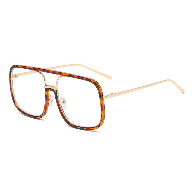 Spykay™ EG26683 Anti-blue Light Flat Top Square Frame Double Bridges Glasses