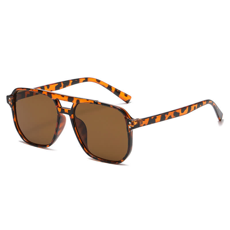 Spykay™ SG60735 Vintage Double Bridges Tinted Aviator Sunglasses