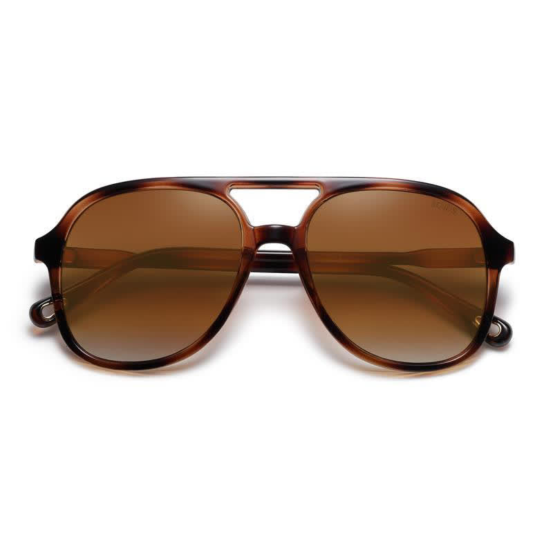 Spykay™ SG60740 Retro-Vintage Double Bridges Polarized Aviator Sunglasses