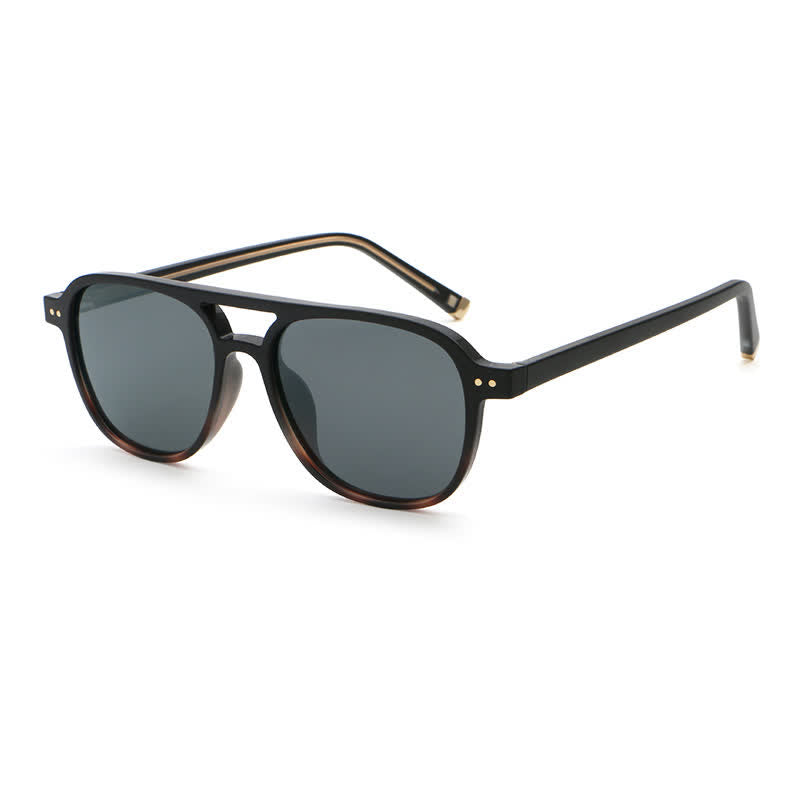 Spykay™ SG60736 Double Bridges Polarized Aviator Sunglasses