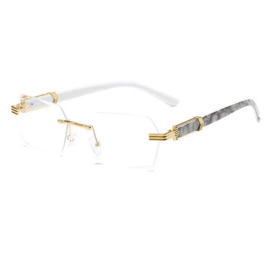 Spykay™EG26685 Rimless Geometric Frame Fashion Glasses