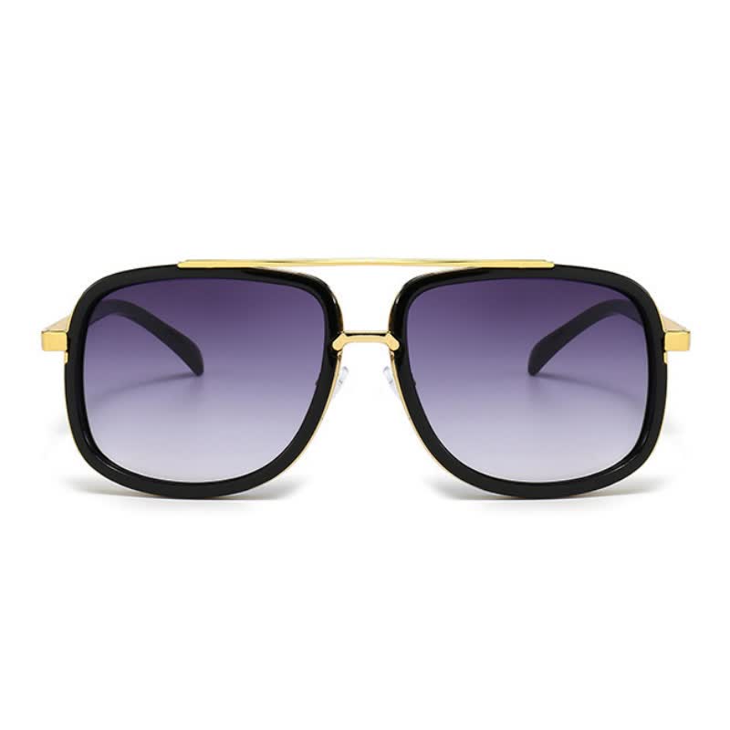 Spykay™ SG1013 Aviator Double Bridges Frame Brown Ombre Tinted Sunglasses