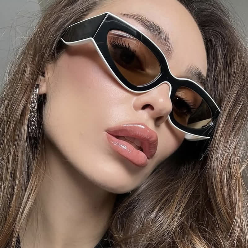 Spykay™ SG60758 Colorblock Cat-Eye Sunglasses