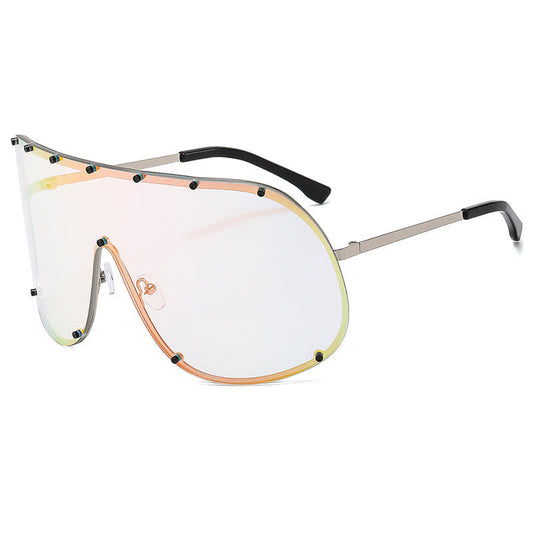 Spykay™ SG60757 Unisex Hipster One-piece Polarized Aviator Sunglasses
