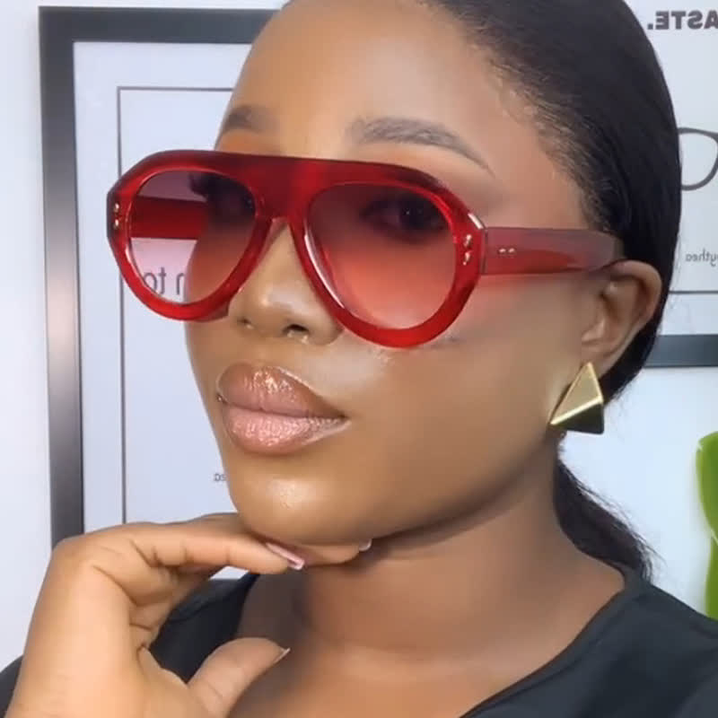 Spykay™ SG60756 Women's Hipster Aviator Sunglasses