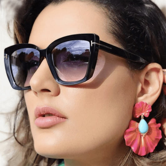 Spykay™ SG60753 'T' Design Square Frame Oversized Sunglasses