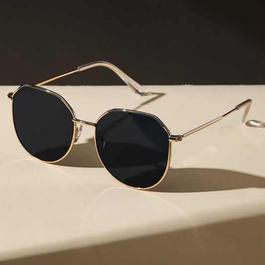 Spykay™ SG60749 Round Frame Metal Temples Vintage Sunglasses