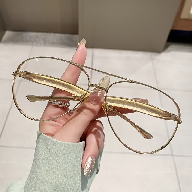 Spykay™ EG60665 Vintage Double Bridges Aviator Frame Eyeglasses