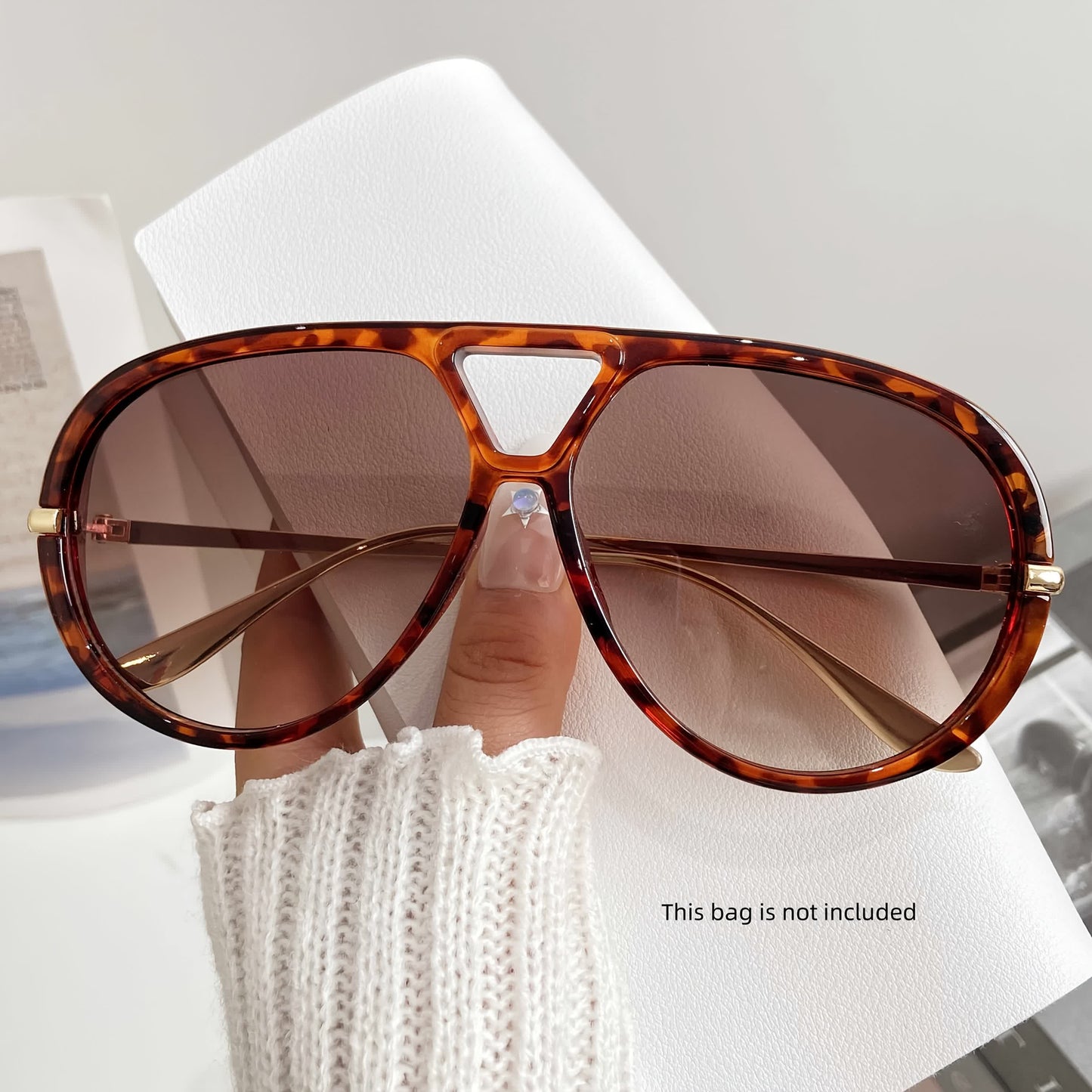 Spykay™ SG60674 Fashion Double Bridges Aviator Sunglasses