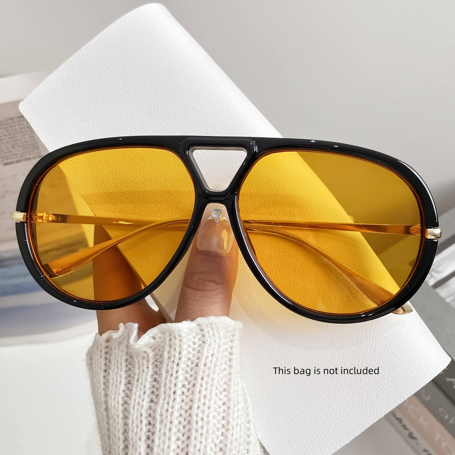 Spykay™ SG60674 Fashion Double Bridges Aviator Sunglasses