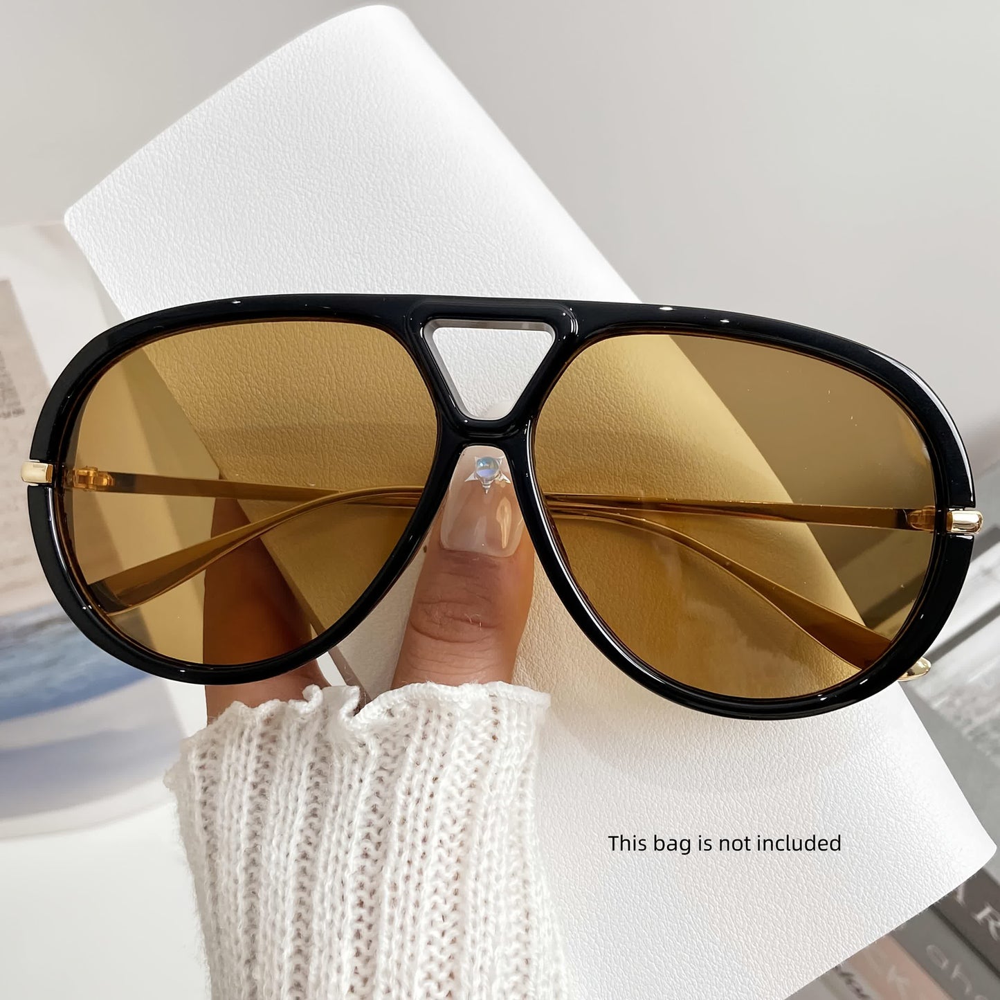 Spykay™ SG60674 Fashion Double Bridges Aviator Sunglasses