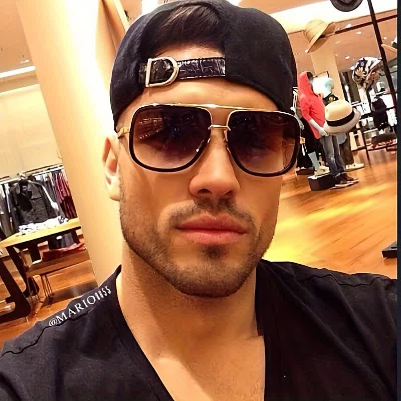 Spykay™ SG1013 Aviator Double Bridges Frame Brown Ombre Tinted Sunglasses