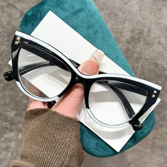 Spykay™ EG26691 Cat-Eye Colorblock Anti-blue Light Glasses