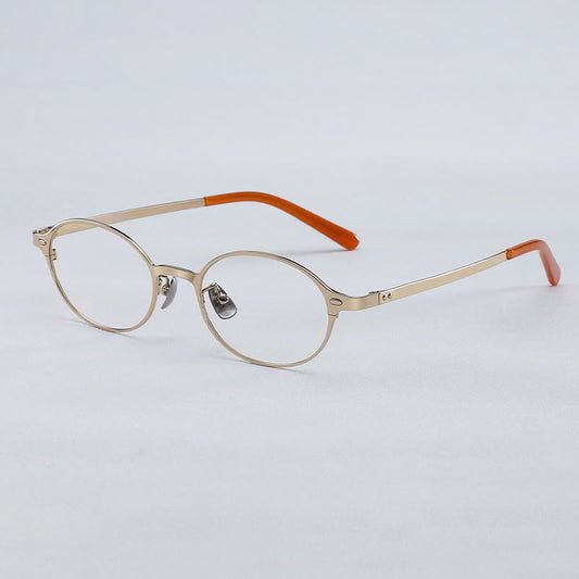 Spykay™ EG26698 Lightweight Titanium Oval Frame Anti-blue Light  Glasses