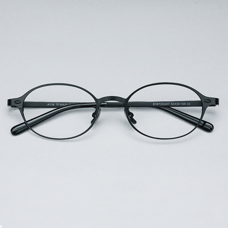 Spykay™ EG26698 Lightweight Titanium Oval Frame Anti-blue Light  Glasses