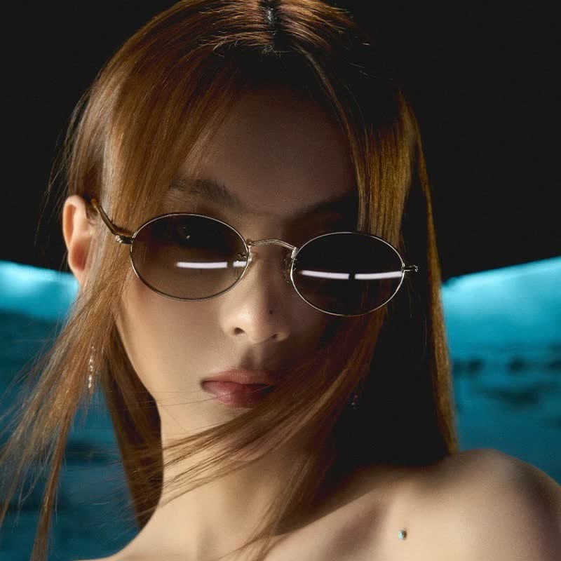 Spykay™ SG60775 Oval Frame Lightweight Polarized Sunglasses